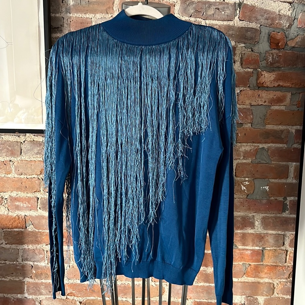 Tabula Rasa fringe turtleneck sweater
